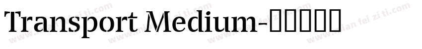 Transport Medium字体转换